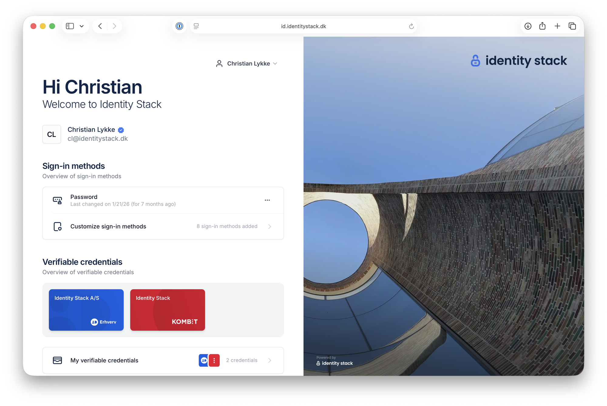 The BusinessID home page