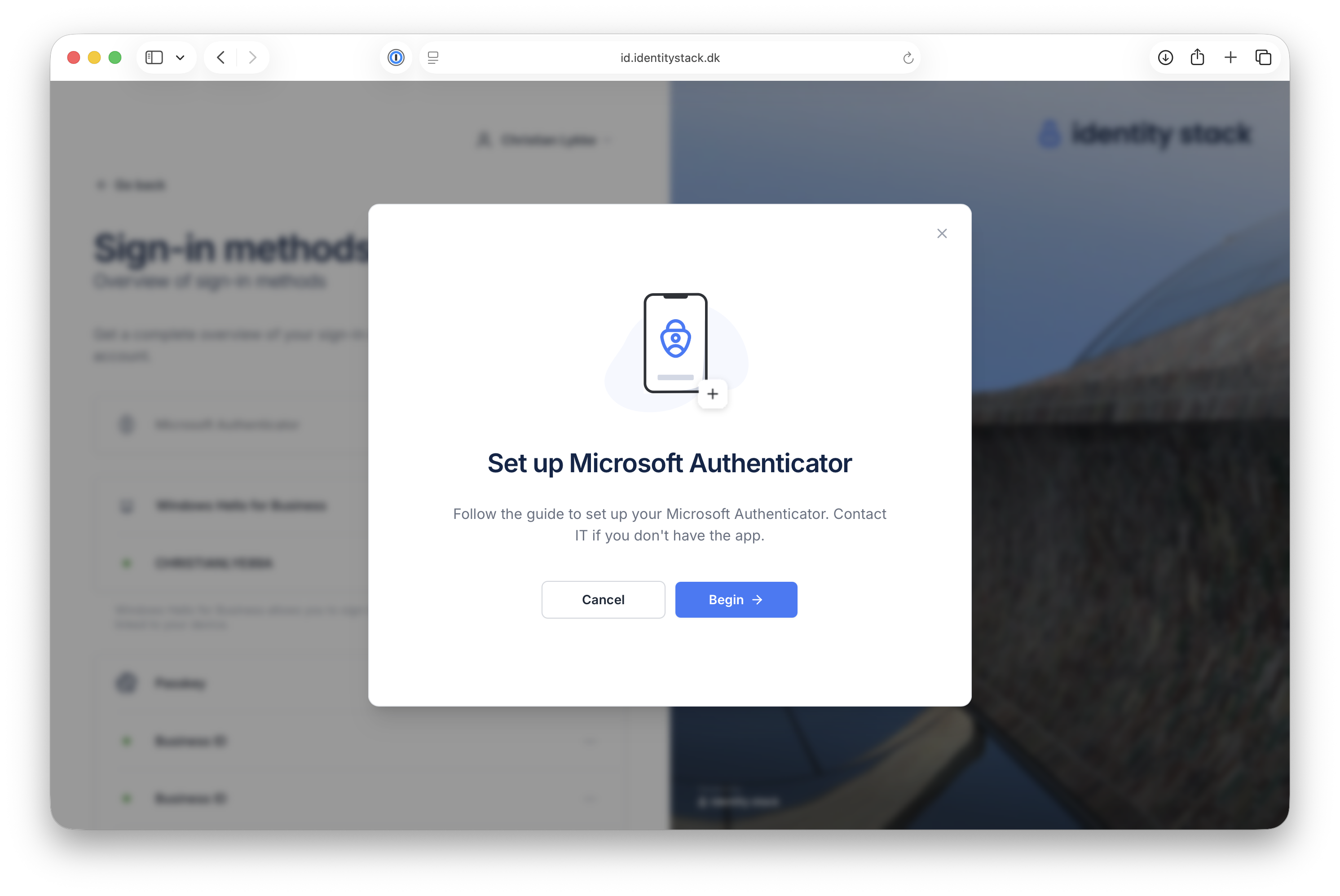 Set up Microsoft Authenticator