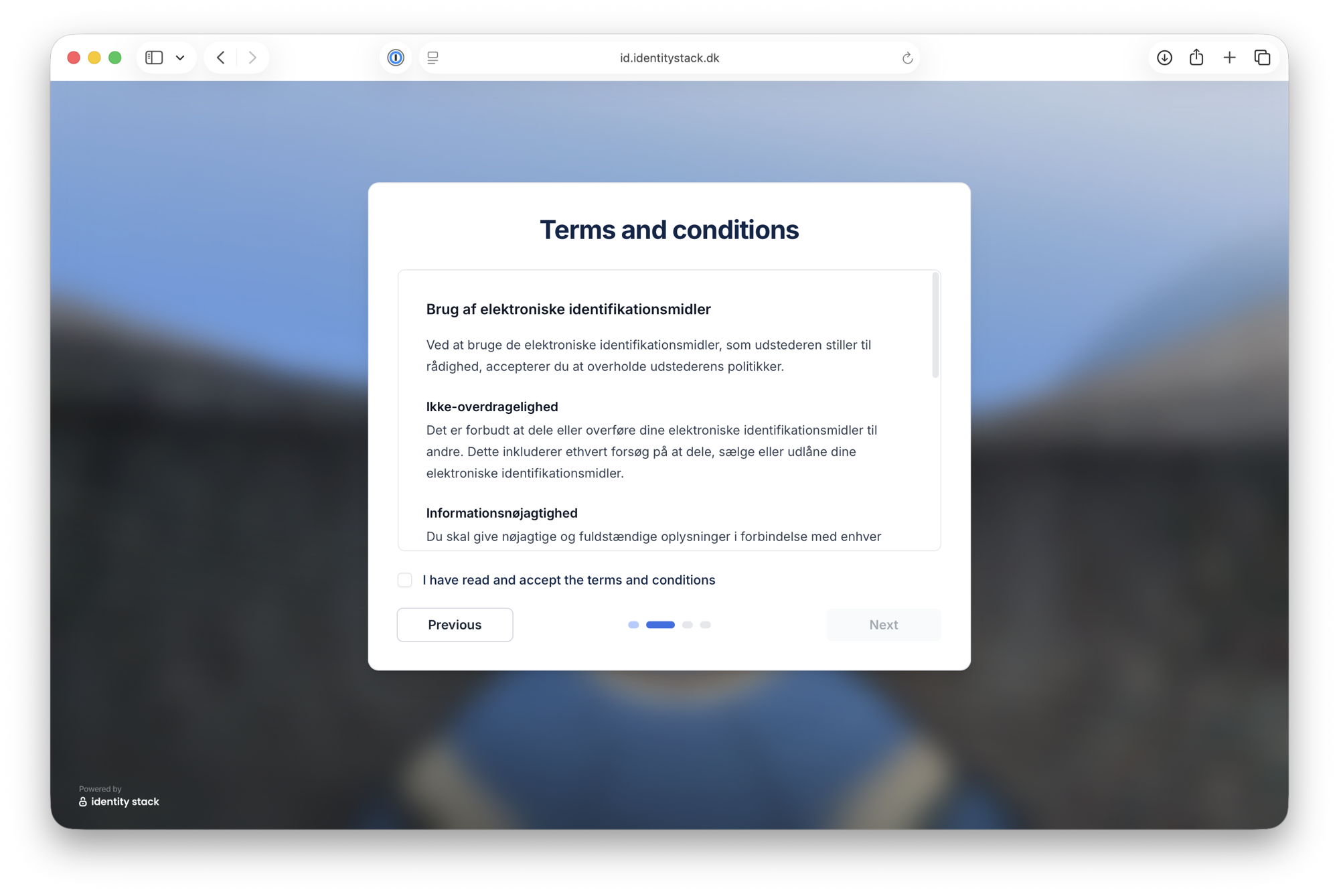 Terms and conditions